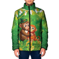 Punch The Monkey St Patrick’s Day Padded Jacket Lucky Baby Monkey