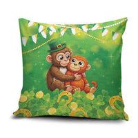 Punch The Monkey St Patrick’s Day Pillow Cover Lucky Baby Monkey