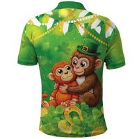 Punch The Monkey St Patrick’s Day Polo Shirt Lucky Baby Monkey