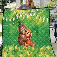 Punch The Monkey St Patrick’s Day Quilt Lucky Baby Monkey