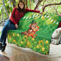 Punch The Monkey St Patrick’s Day Quilt Lucky Baby Monkey