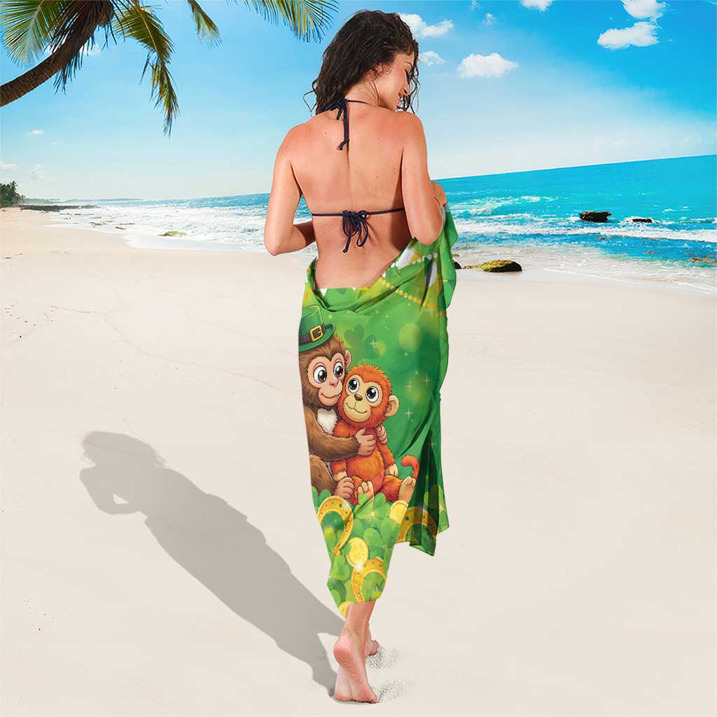 Punch The Monkey St Patrick’s Day Sarong Lucky Baby Monkey