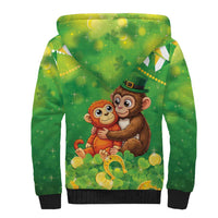 Punch The Monkey St Patrick’s Day Sherpa Hoodie Lucky Baby Monkey