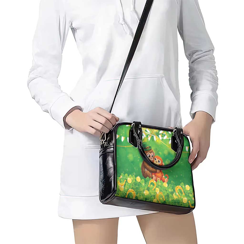 Punch The Monkey St Patrick’s Day Shoulder Handbag Lucky Baby Monkey