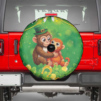 Punch The Monkey St Patrick’s Day Spare Tire Cover Lucky Baby Monkey