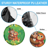Punch The Monkey St Patrick’s Day Spare Tire Cover Lucky Baby Monkey
