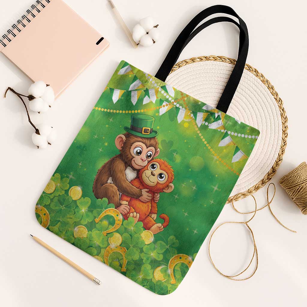 Punch The Monkey St Patrick’s Day Tote Bag Lucky Baby Monkey