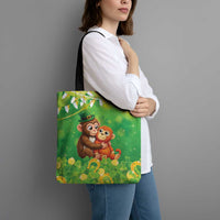 Punch The Monkey St Patrick’s Day Tote Bag Lucky Baby Monkey