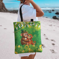 Punch The Monkey St Patrick’s Day Tote Bag Lucky Baby Monkey