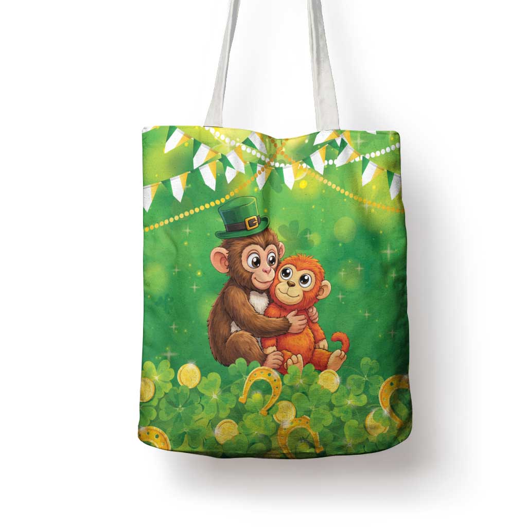 Punch The Monkey St Patrick’s Day Tote Bag Lucky Baby Monkey