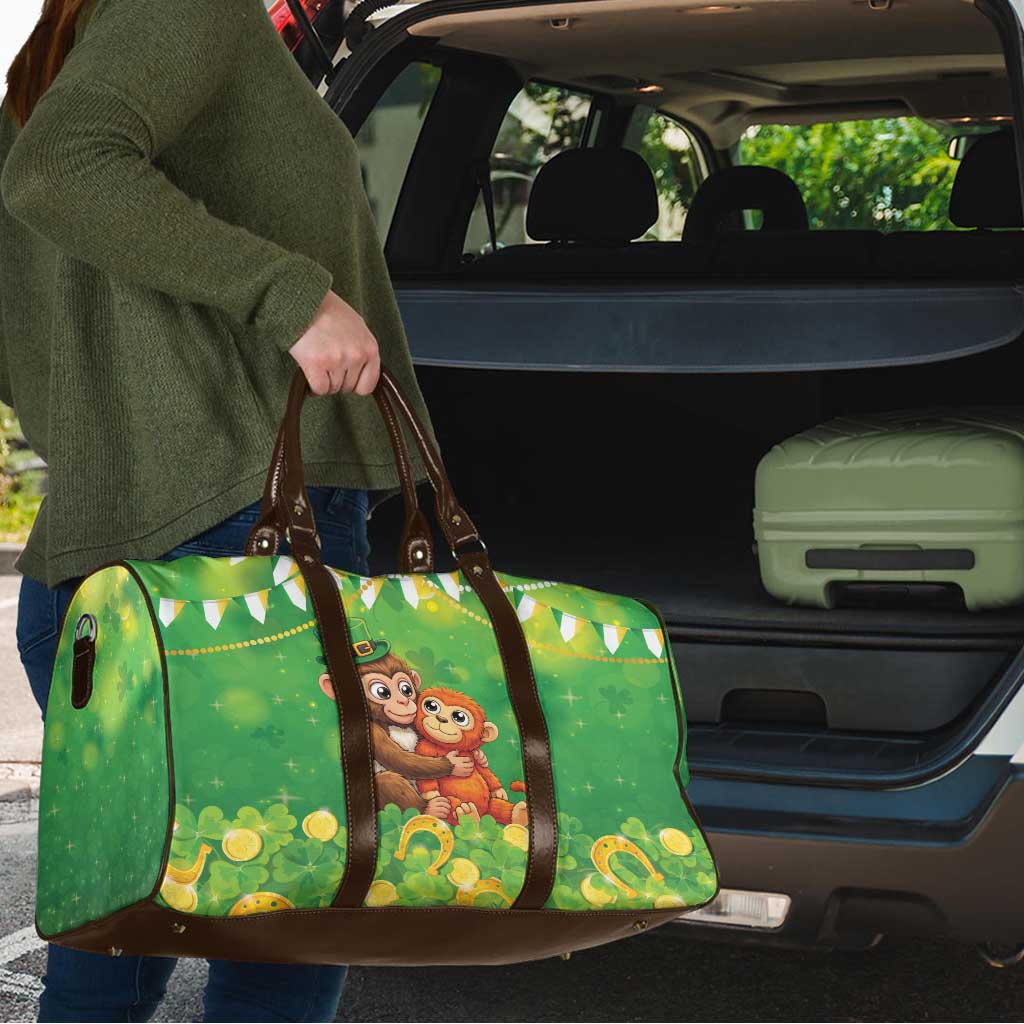 Punch The Monkey St Patrick’s Day Travel Bag Lucky Baby Monkey