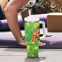 Punch The Monkey St Patrick’s Day Tumbler With Handle Lucky Baby Monkey