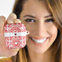 World Football 2026 Turkey AirPods Case Crescent Stars Ottoman Baroque Red Version