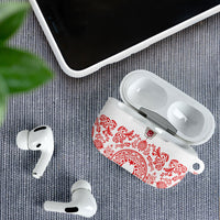 World Football 2026 Turkey AirPods Case Crescent Stars Ottoman Baroque Red Version