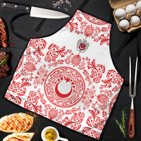 World Football 2026 Turkey Apron Crescent Stars Ottoman Baroque Red Version