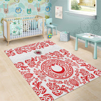 World Football 2026 Turkey Area Rug Crescent Stars Ottoman Baroque Red Version