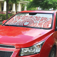 World Football 2026 Turkey Auto Sun Shade Crescent Stars Ottoman Baroque Red Version
