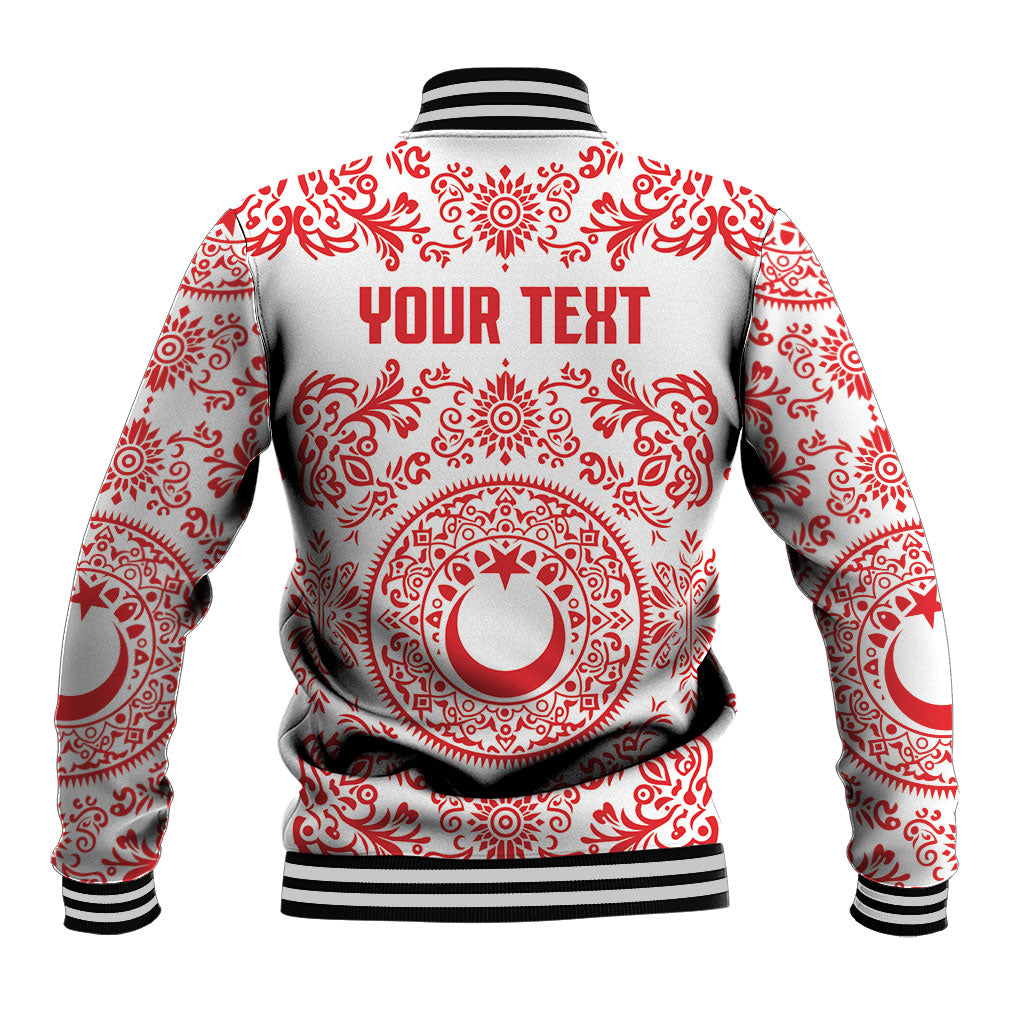 Custom World Football 2026 Turkey Baseball Jacket Crescent Stars Ottoman Baroque Red Version
