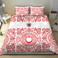 World Football 2026 Turkey Bedding Set Crescent Stars Ottoman Baroque Red Version