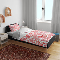 World Football 2026 Turkey Bedding Set Crescent Stars Ottoman Baroque Red Version