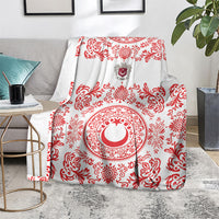 World Football 2026 Turkey Blanket Crescent Stars Ottoman Baroque Red Version