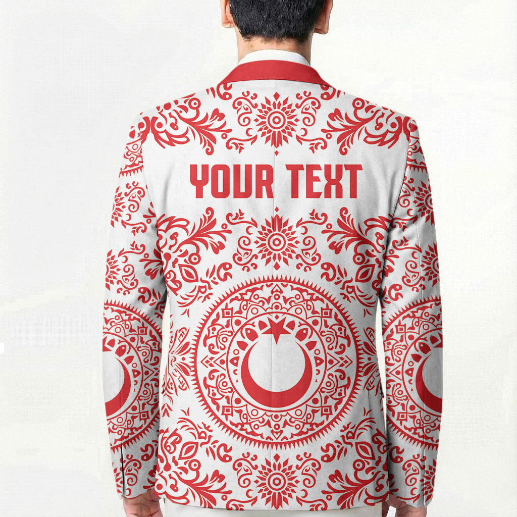 Custom World Football 2026 Turkey Blazer Crescent Stars Ottoman Baroque Red Version
