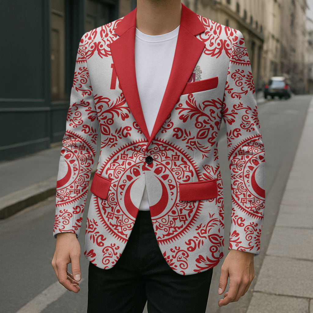 Custom World Football 2026 Turkey Blazer Crescent Stars Ottoman Baroque Red Version