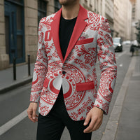 Custom World Football 2026 Turkey Blazer Crescent Stars Ottoman Baroque Red Version