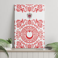 World Football 2026 Turkey Canvas Wall Art Crescent Stars Ottoman Baroque Red Version