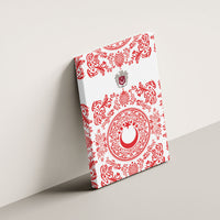 World Football 2026 Turkey Canvas Wall Art Crescent Stars Ottoman Baroque Red Version