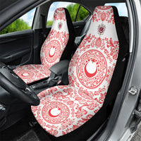 World Football 2026 Turkey Car Seat Cover Crescent Stars Ottoman Baroque Red Version