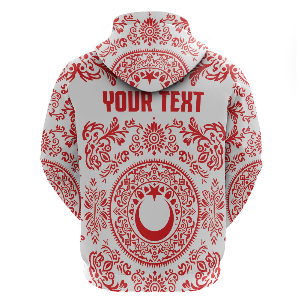 Custom World Football 2026 Turkey Hoodie Crescent Stars Ottoman Baroque Red Version