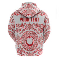 Custom World Football 2026 Turkey Hoodie Crescent Stars Ottoman Baroque Red Version