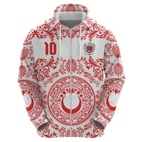 Custom World Football 2026 Turkey Hoodie Crescent Stars Ottoman Baroque Red Version
