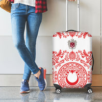 World Football 2026 Turkey Luggage Cover Crescent Stars Ottoman Baroque Red Version