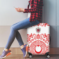 World Football 2026 Turkey Luggage Cover Crescent Stars Ottoman Baroque Red Version