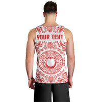 Custom World Football 2026 Turkey Men Tank Top Crescent Stars Ottoman Baroque Red Version