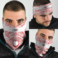 World Football 2026 Turkey Neck Gaiter Crescent Stars Ottoman Baroque Red Version