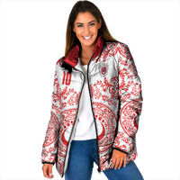 Custom World Football 2026 Turkey Padded Jacket Crescent Stars Ottoman Baroque Red Version