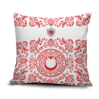 World Football 2026 Turkey Pillow Cover Crescent Stars Ottoman Baroque Red Version