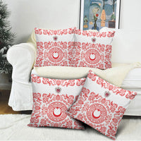 World Football 2026 Turkey Pillow Cover Crescent Stars Ottoman Baroque Red Version