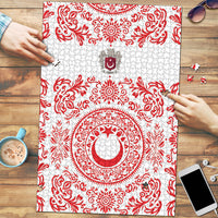 World Football 2026 Turkey Puzzle Crescent Stars Ottoman Baroque Red Version