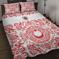 World Football 2026 Turkey Quilt Bed Set Crescent Stars Ottoman Baroque Red Version
