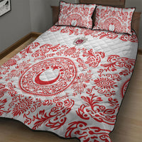 World Football 2026 Turkey Quilt Bed Set Crescent Stars Ottoman Baroque Red Version