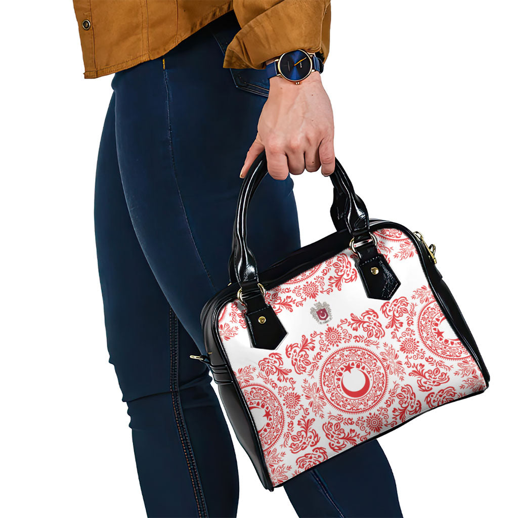 World Football 2026 Turkey Shoulder Handbag Crescent Stars Ottoman Baroque Red Version