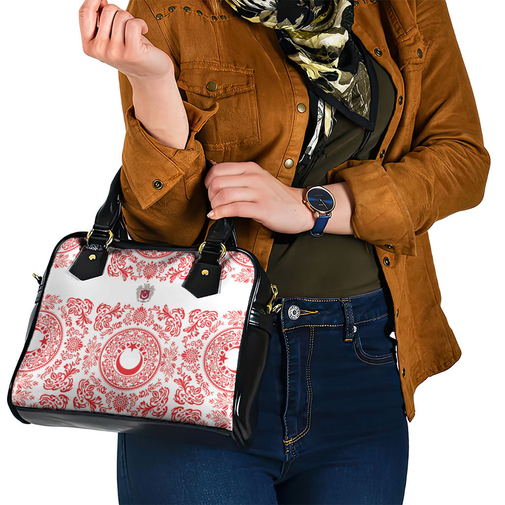 World Football 2026 Turkey Shoulder Handbag Crescent Stars Ottoman Baroque Red Version