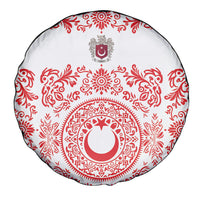 World Football 2026 Turkey Spare Tire Cover Crescent Stars Ottoman Baroque Red Version