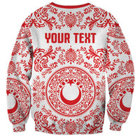 Custom World Football 2026 Turkey Sweatshirt Crescent Stars Ottoman Baroque Red Version