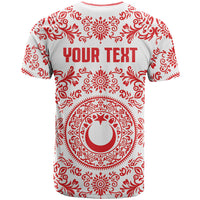 Custom World Football 2026 Turkey T Shirt Crescent Stars Ottoman Baroque Red Version