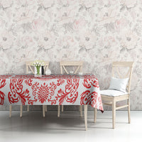 World Football 2026 Turkey Tablecloth Crescent Stars Ottoman Baroque Red Version